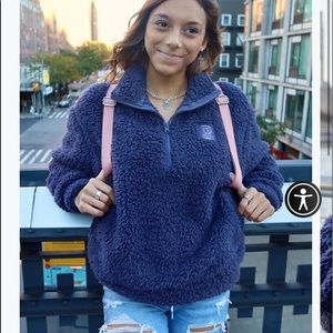 Ivory Ella Sherpa quarter zip. Great condition, very soft and comfy.